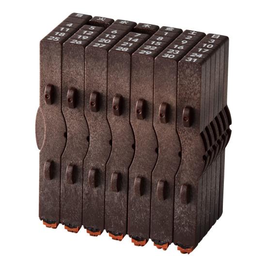 Timeblocks Connected Calendar Stamp Reusable Consolidated Number Stamp DIY Time Blocks Customizable Build Months Weeks Lists