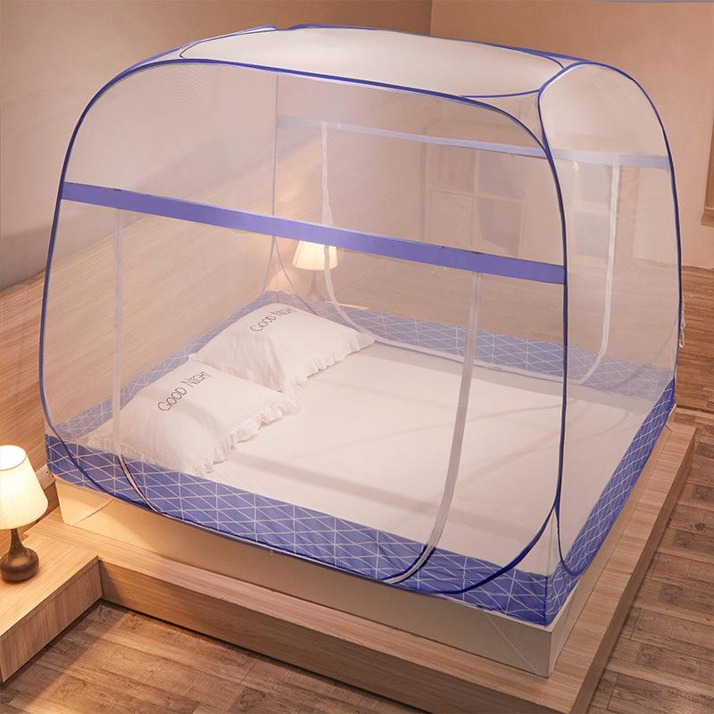 Mongolian Yurt-Style Mosquito Net for Dormitory Bunk Beds - Free Installation, Foldable, Fits Single to Full Size