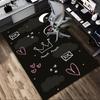 Love Crown Pattern Area Rug, Office Carpet Indoor Outdoor Entrance Doormat, Non-Slip Soft And Comfortable, Living Room, C122008