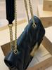 PIN Limited Edition Swallow Women's Shoulder Bag - Twill Fabric with Gold Buckle