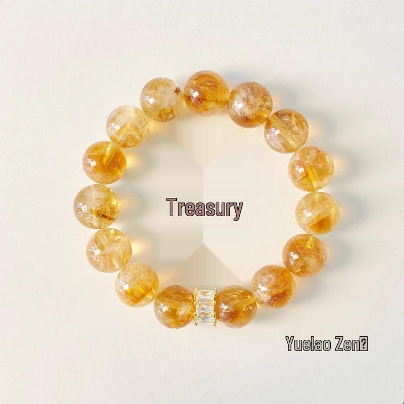 Natural Citrine Bracelet: Attract Wealth and Luck with This Elegant Crystal Jewelry Gift