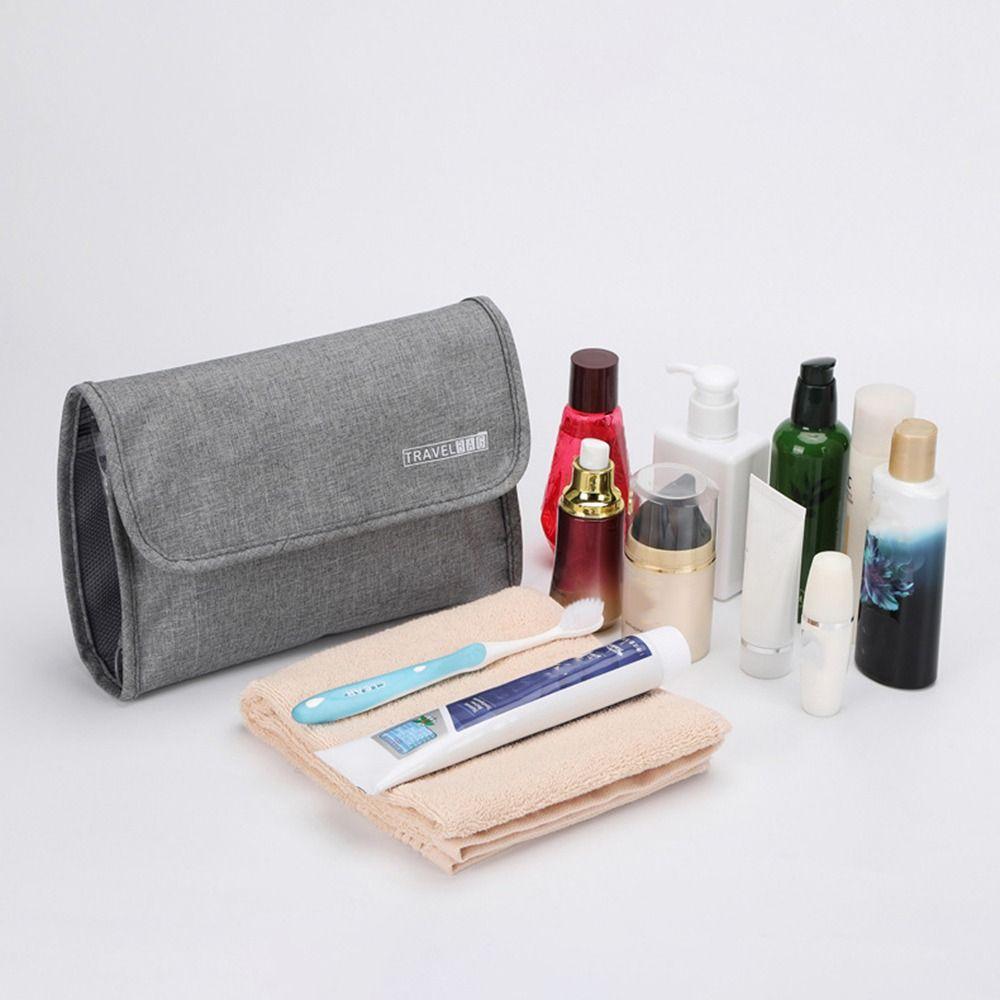 Portable Nylon Mesh Washing Supplies Storage Bag Waterproof Multifunction Travel Storage Handbag Large Capacity Hanging Bags
