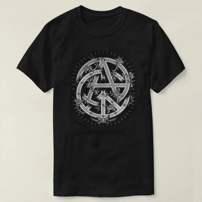 Novelty Personalized Peace and Anarchy Symbol T Shirt