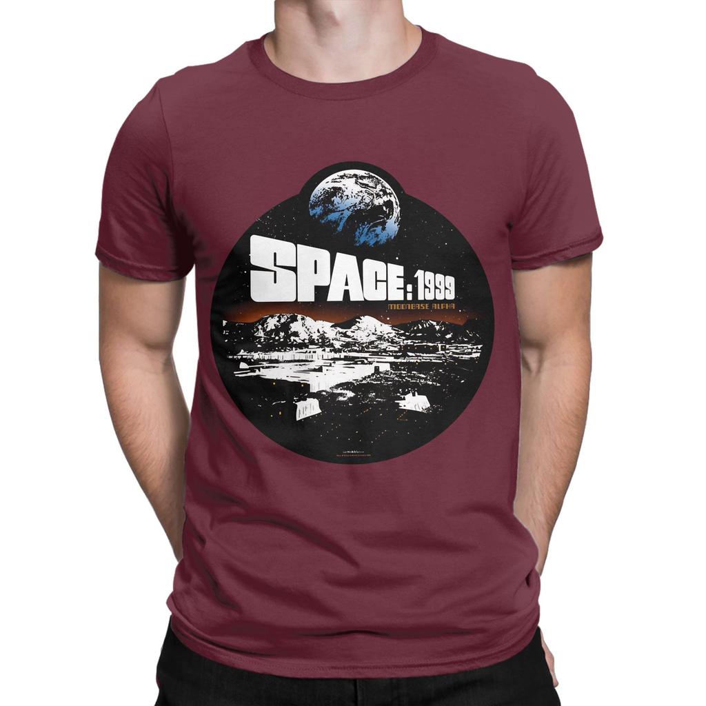 Space 1999 Mondbasis 4 Lustiges Grafik-T-Shirt aus 100% Baumwolle Space 1999 Oberteile T-Shirts für Unisex
