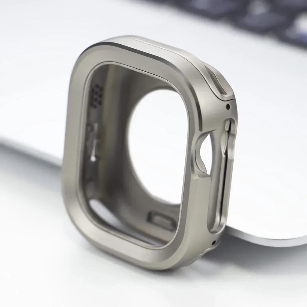 Metal Cover for Apple Watch Ultra Case 49mm 45mm 41mm 44mm 40mm Bumper Frame Shell Protector for iWatch Series SE 8 Ultra 7 6 5