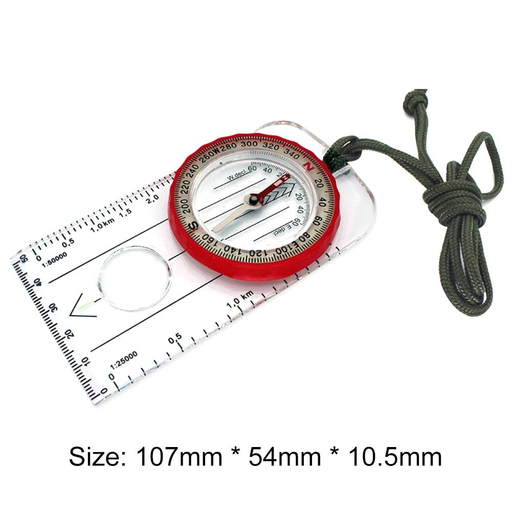 Luminous Compass for Expedition Shockproof Outdoor Adventure Warehouse Compass High Accuracy Multifunctional for Hiking Survival