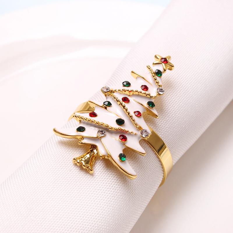 4pcs Eucalyptus Leaf Rings Wood Bead Farmhouse Napkin Rings for Dining Banquet Wedding Christmas Easter Holiday Table Decoration