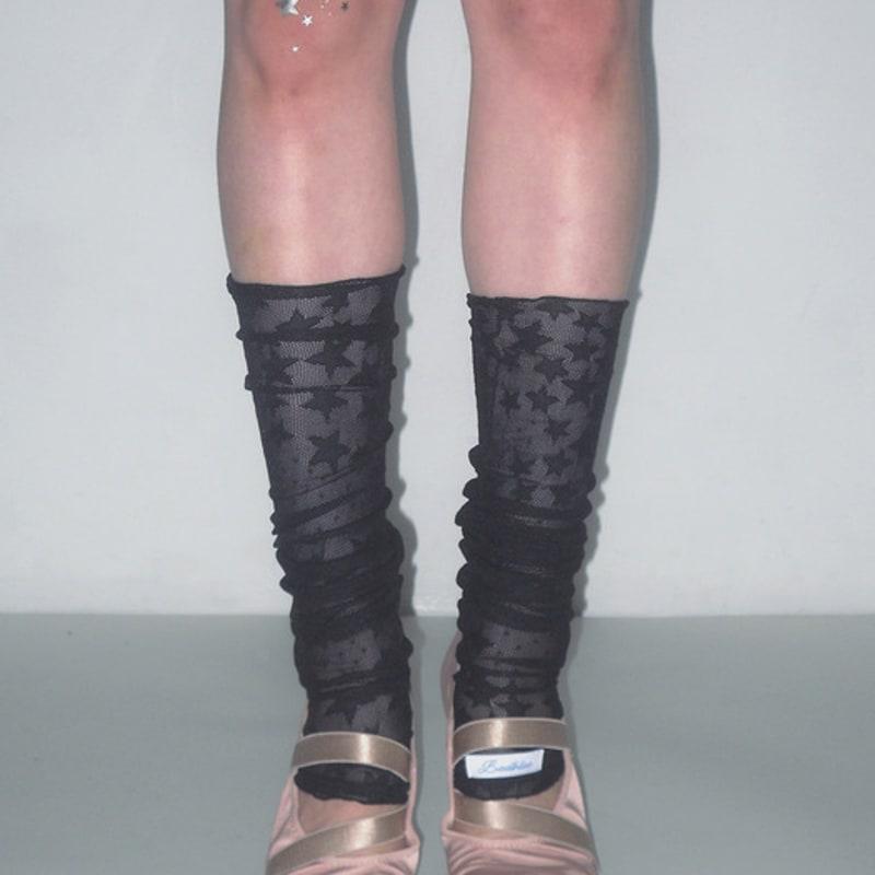 BadBlue Milky Way Leg Warmer Black