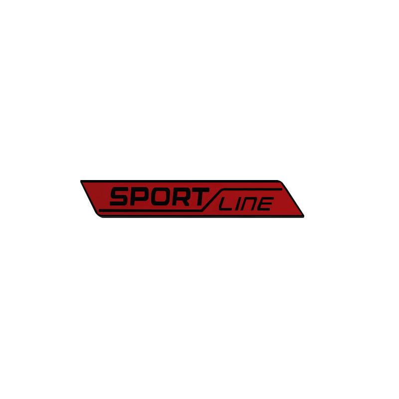 JBIW9 Metal Sport Line Grille Sticker Car Rear Trunk Body Emblem Badge for Skoda Yeti Octavia Superb Fabia Kamiq Karoq Kodiaq Rapid