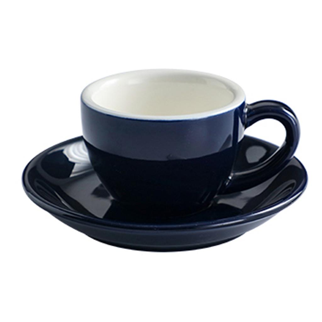 75ml/200ml Color Glaze Thickened Ceramic Coffee Cup Cappuccino Latte Cup Professional Figured Cup Standard Competition Mouth Mug