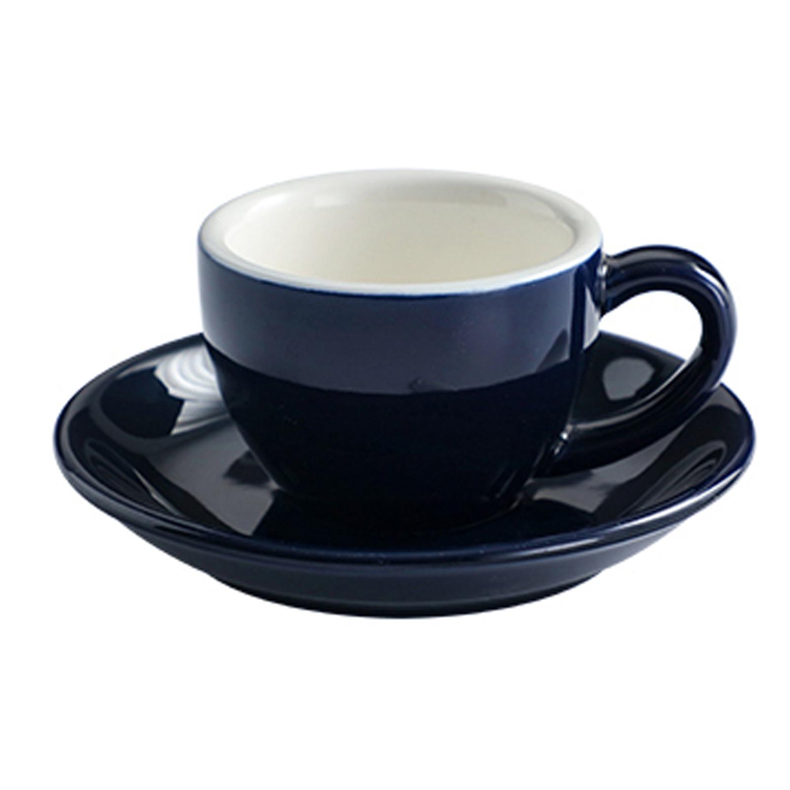 

75ml/200ml Color Glaze Thickened Ceramic Coffee Cup Cappuccino Latte Cup Professional Figured Cup Standard Competition Mouth Mug 220ml