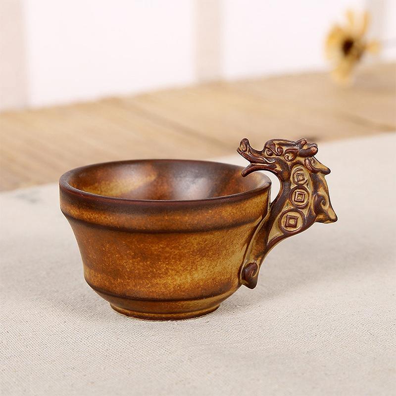 Creative Porcelain Tea Bowl,Handmade Ceramic Tea Cup,Espresso Cups,Pottery Coffee Mug, Afternoon Teacup Mugs, Coffee Cups,1Pc