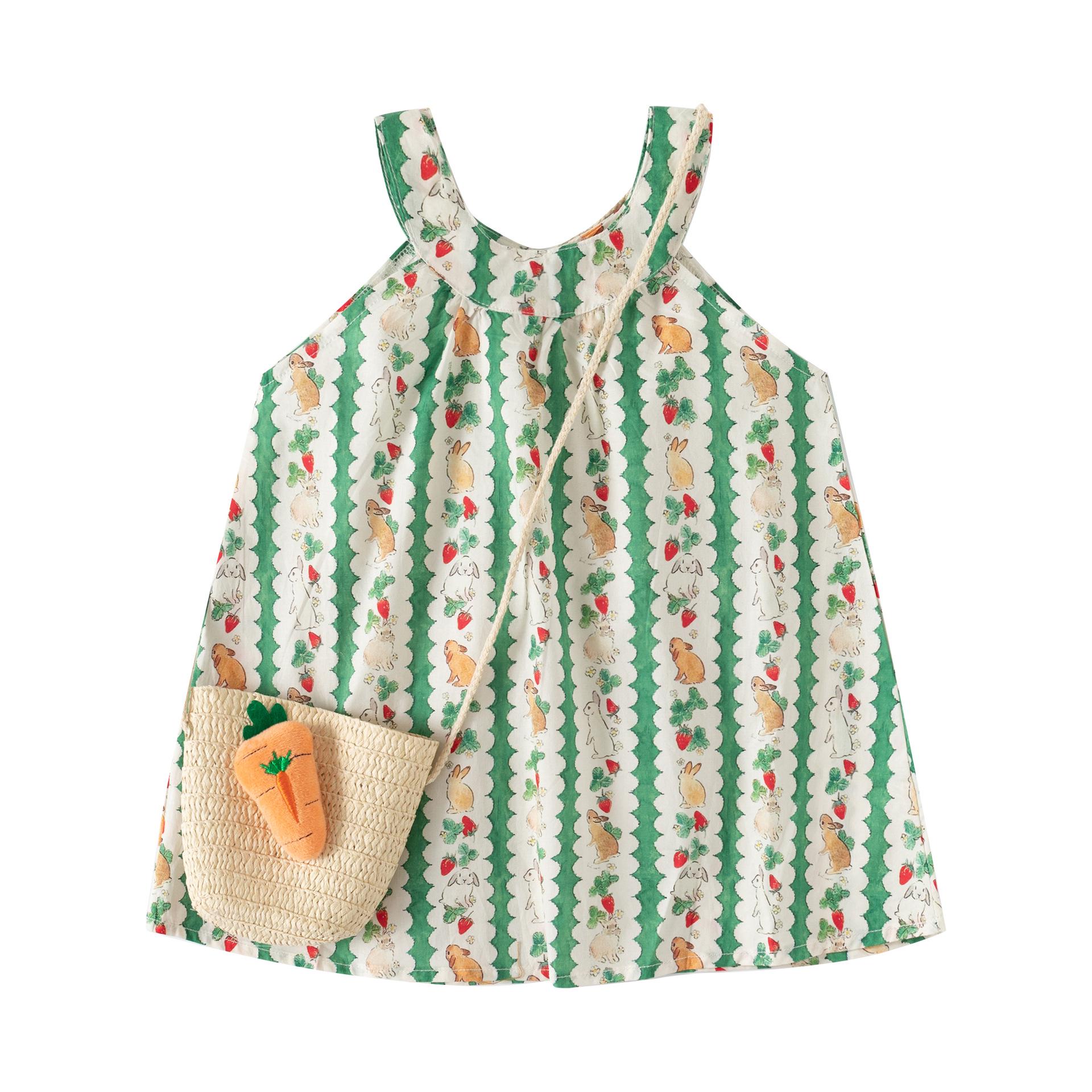 2025 Girls Summer Princess Spaghetti Strap Beach Dress - Toddler Baby Skirt Size 120