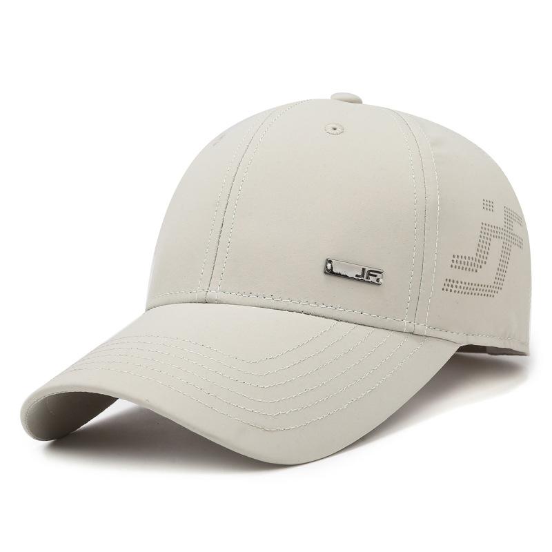 New Fashion Baseball Cap Iron Label Perforated Hard Top Leisure Outdoor Sports Shade Sunscreen Versatile Men's and Women's Cap