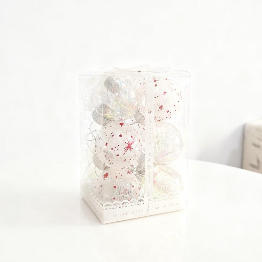 6 Stück Weihnachtskugeln Umweltfreundlicher Weihnachtsschmuck Dekokugel Baumschmuck Mall-Dekoration