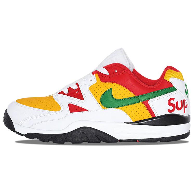 

new Nike Cross Trainer Low Supreme White Yellow Red 41