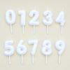 New Pearlescent Digital Birthday Candles 0-9 Baking Party Decoration Pink White First Year Cake Candles