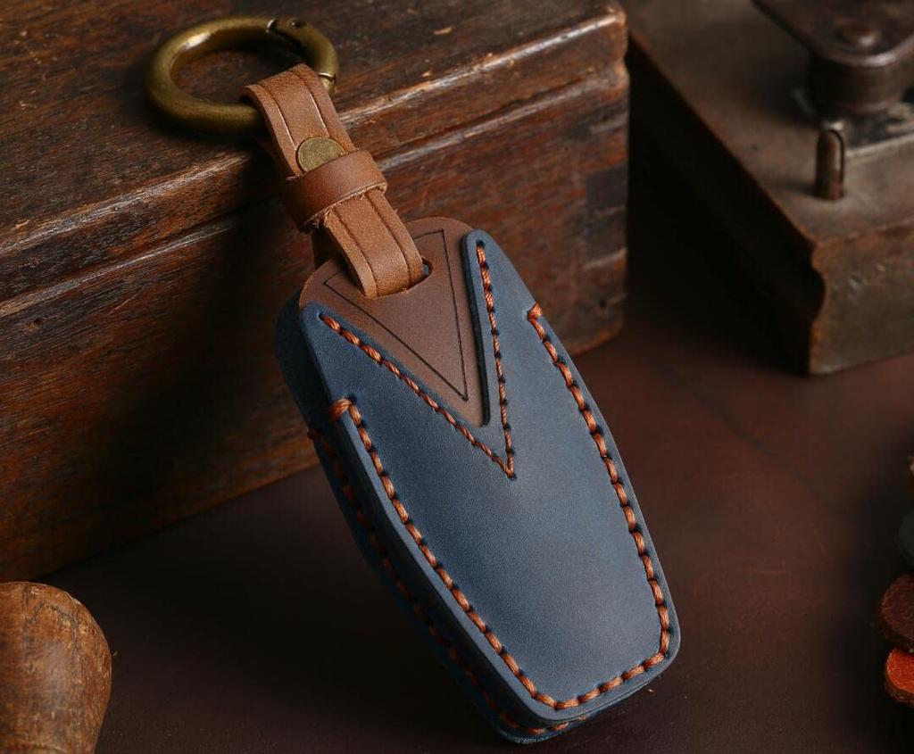 [Kinotaka] Mitsubishi Exclusive New Outlander Smart Key Cover Outlander Genuine Leather Smart Key Case