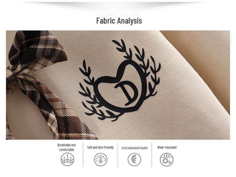 Frühlings-/Herbst Karierter Schuluniform Rockanzug für Mädchen - Schicker Lässiger JK-Stil Zweiteiler