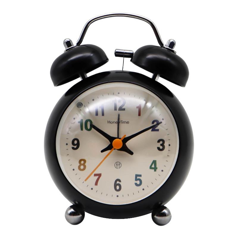 Student Ringing Small Alarm Clock, Good Appearance, Super Loud, Simple Bedside Clock, Children's Self-disciplined Boys and Girls Desktop Ringing Clock