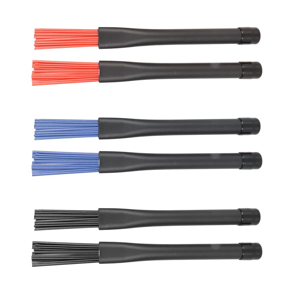 2pcs Retractable Drum Brushes Professional Nylon Drum Brushes Set with Rubber Handles for Rock Band