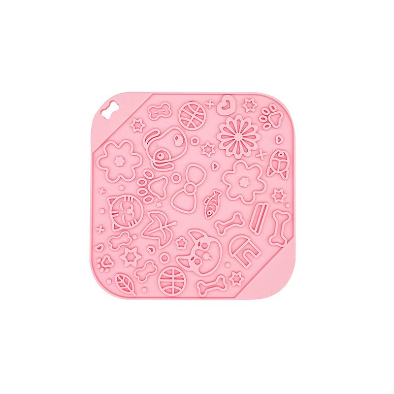 

Коврик для вылизывания домашних животных, принадлежности для домашних животных, коврик для медленной еды для собак, коврик для еды, присоска, коврик для медленной еды, коврик для вылизывания кошек и собак OPP packaging