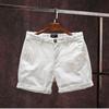 Men's Casual Slim Fit Three-Quarter Beach Shorts - Trendy Summer Workwear Style, Slightly Elastic