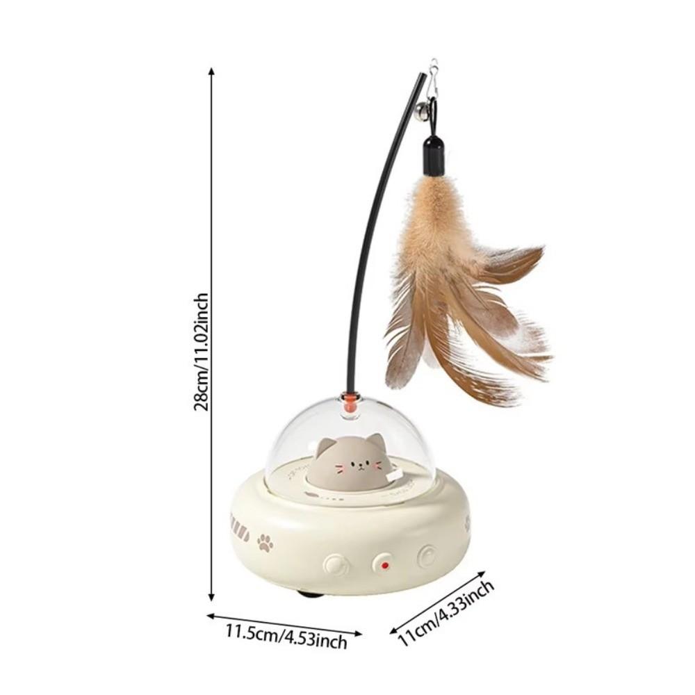 Smart Design Electric Cat Teasing Toy Feather Laser Interactive Cat Toy  Pet Entertainment