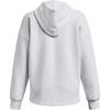 Under Armour FW22 Solid Color Small Logo Print Hoodie Women Hoodie White 1374117-100