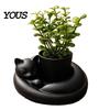 Desktop Plant Pot 3D Printed Succulents Planter, Creative Mini Flower with Artistic Sculptural Design, Planter Small Desk Decor for Office Bedroom