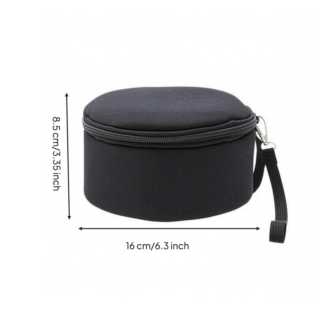 Insulated Bowl Bag Padded Round Camping Cup Storage Carrier Oxford Cloth
