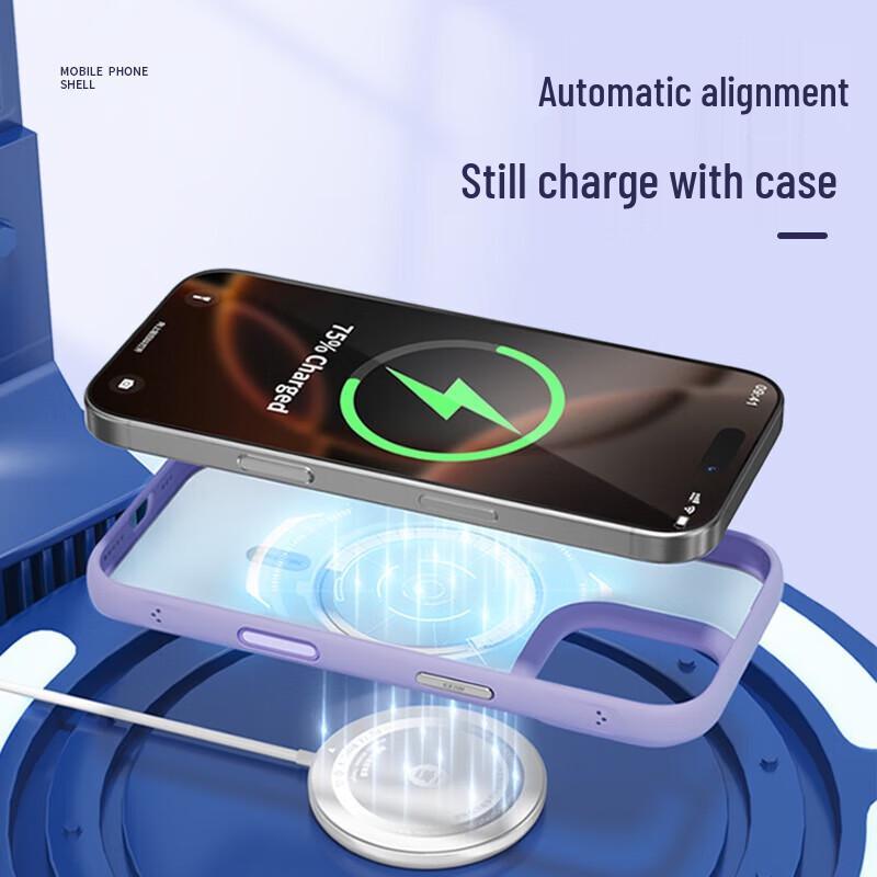 Mr. Blue Ape Skin-Feel Magnetic Anti-Stain Case for iPhone 15 Pro Max