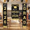Graduation  Flag Set 3-piece Set For Decorating The Atmosphere Of Graduation Party  Graduation Party And Class Reunion Decoration Flags