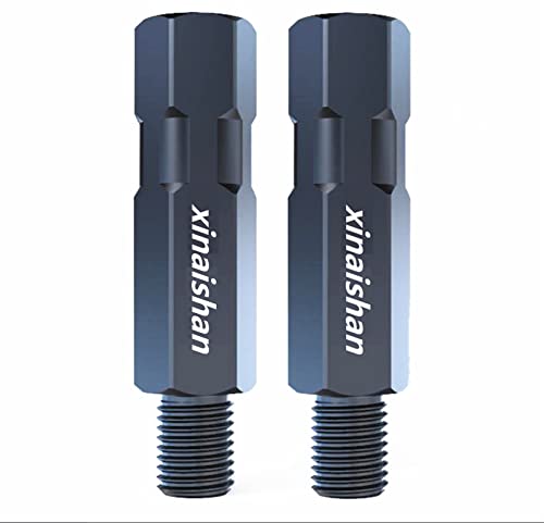 

xinaishan Универсальное мотоциклетное зеркало Длинный удлинительный адаптер 8/10 мм Прямая/Обратная резьба Держатель зеркала (Высота: 47мм, Боковая часть корпуса: M8 Позитивный Т