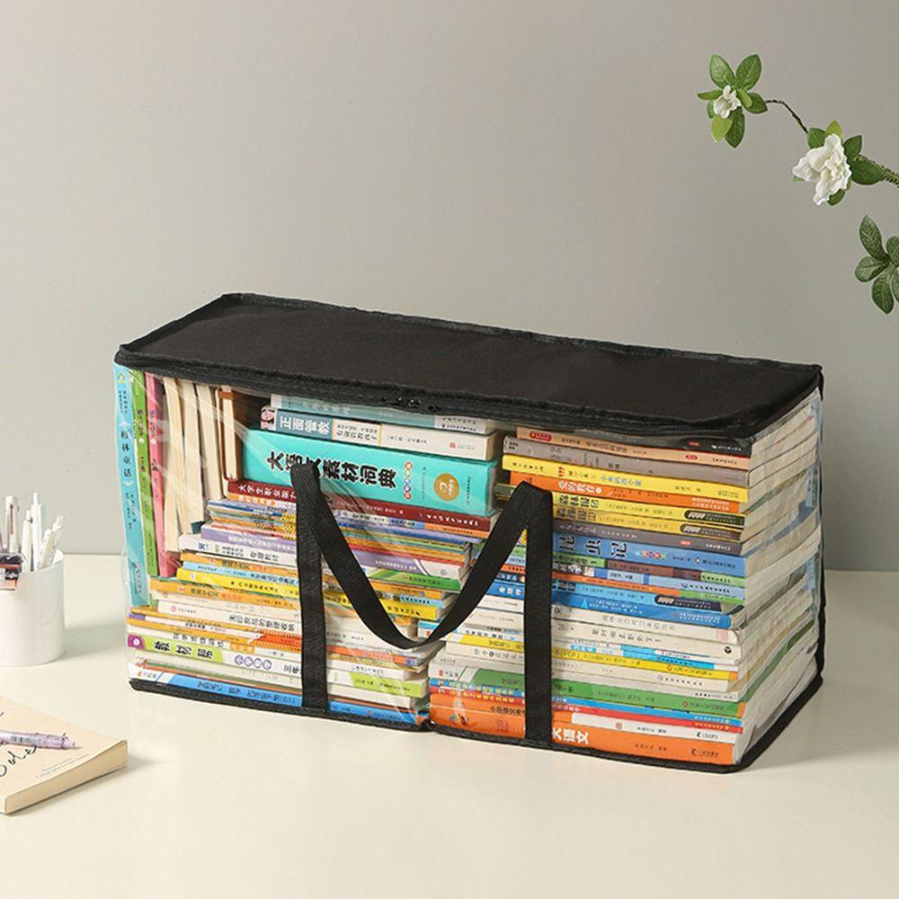 Waterproof Collapsible Pouch Large Capacity Books Collection Container  Student