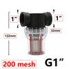 1/2 3/4 1 1.2 1.5 2 Inch Thread Tube Filter 80 120 200 Mesh Filter Joint Garden Hose Connector Aquarium Pump Metal Net Str