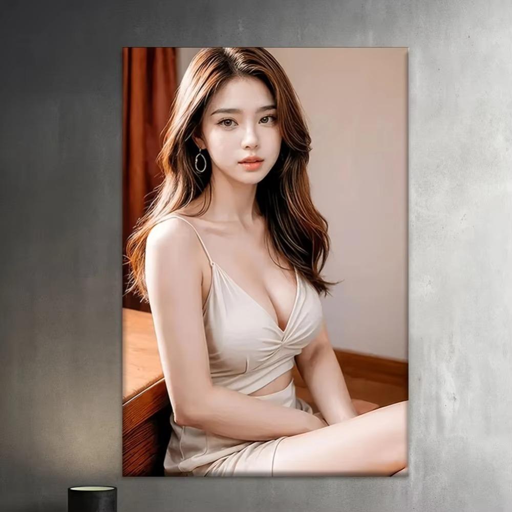 Modern Metal Wall Art Women Bench Silhouette Decor Gift for Home Office Cafe