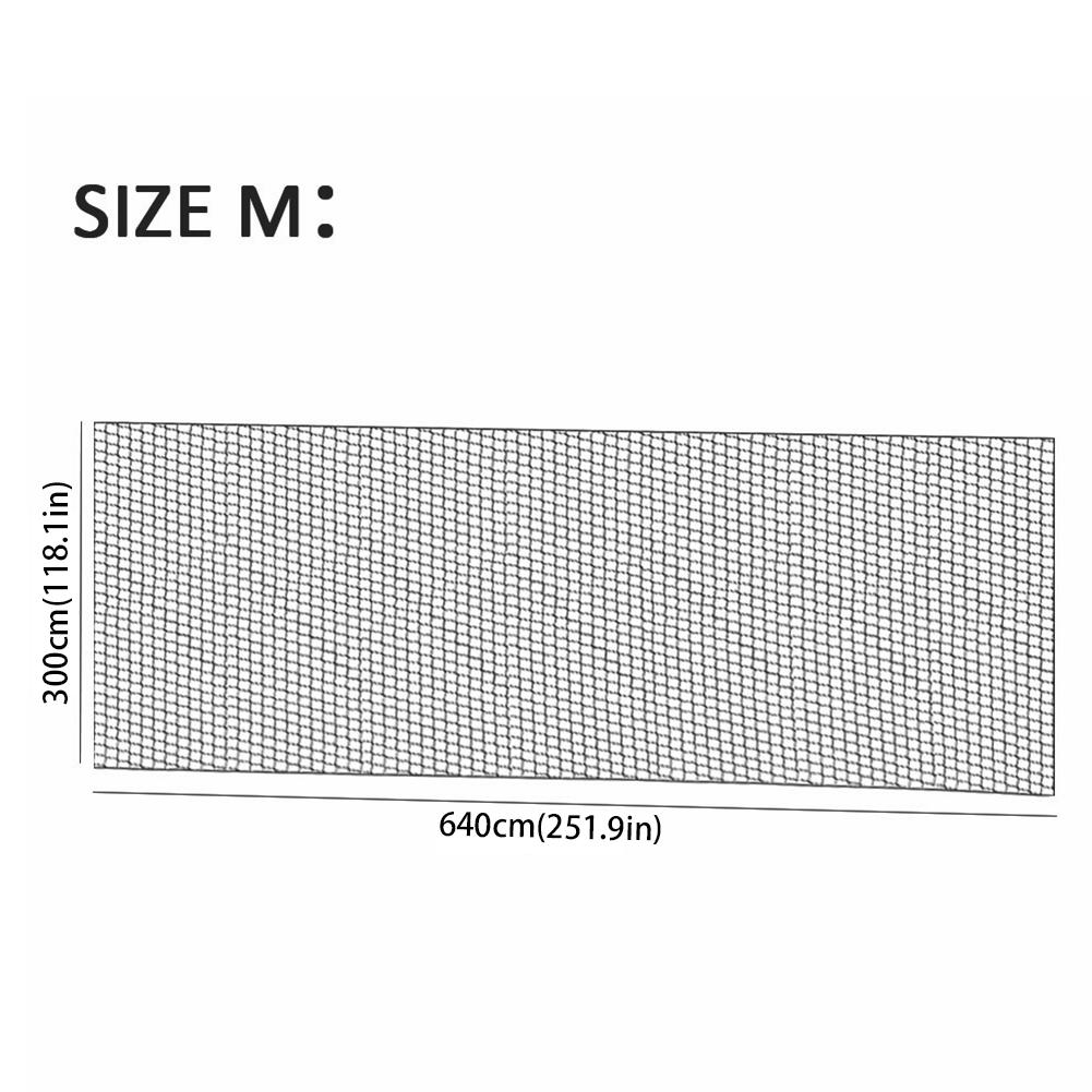 Soccer Practice Sports Netting Ball Sports Barrier Net Sports Netting Barrier for Backyard Soccer Training 8.8x3m 6.4x3m