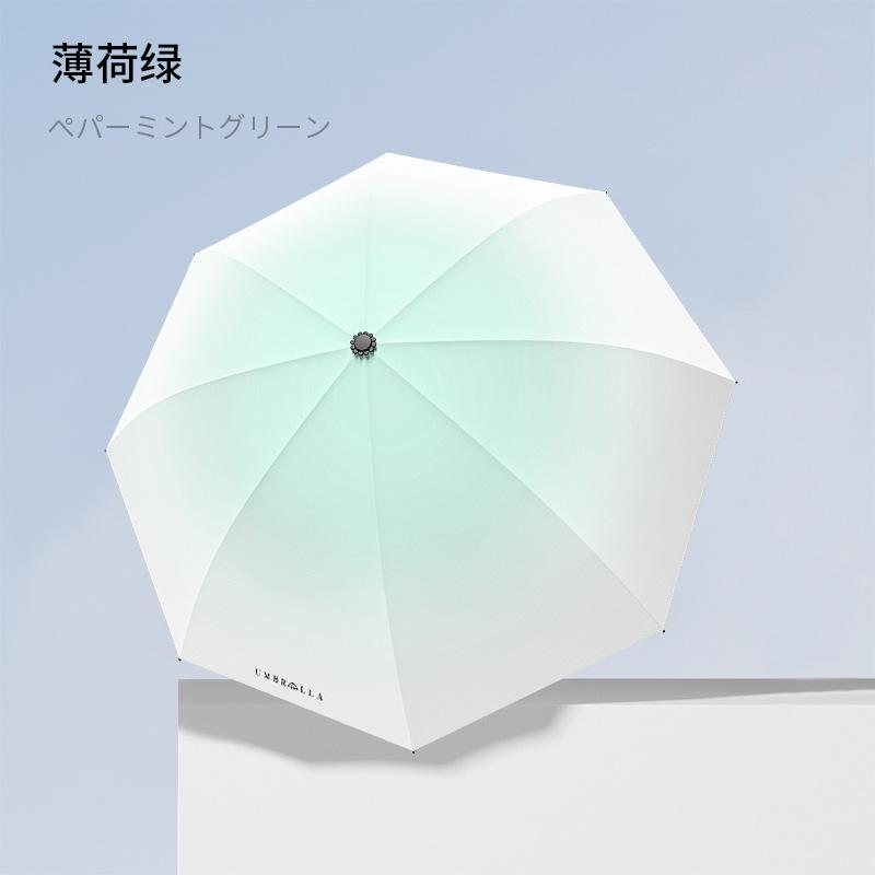 Parasol lady advanced sense gradual change automatic three-fold umbrella wind sun umbrella sun protection UV protection