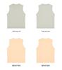 Plus Size Korean Style Sleeveless T-shirt: Summer Cooling, Loose Fit, Solid Color, Underarm Coverage