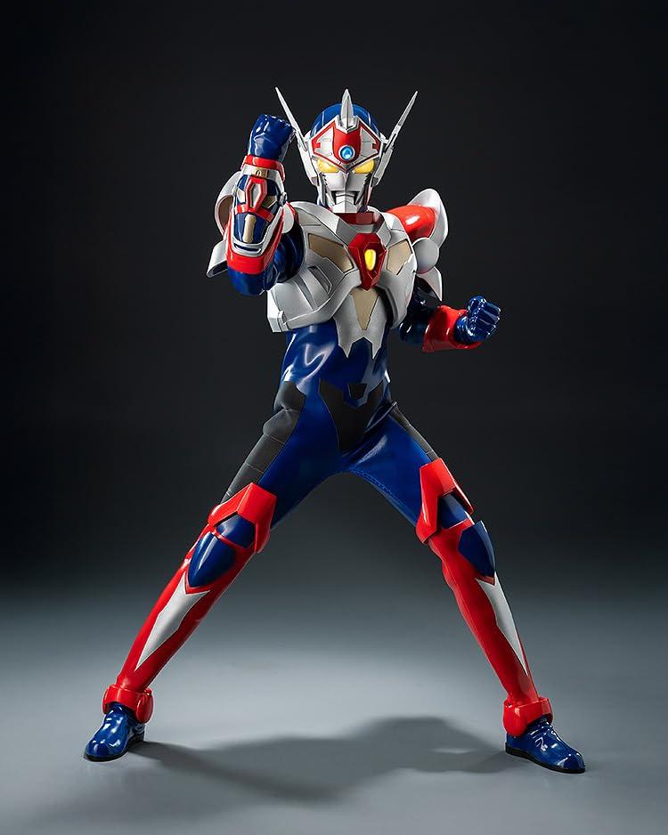 Gridman Sigma aus Choujin The Demon King Strikes und POM Bemalte bewegliche Figur Fig-Zero "Denkou Gridman Back" - Nicht im Maßstab ABS, PVC, [Stoffkleidung]