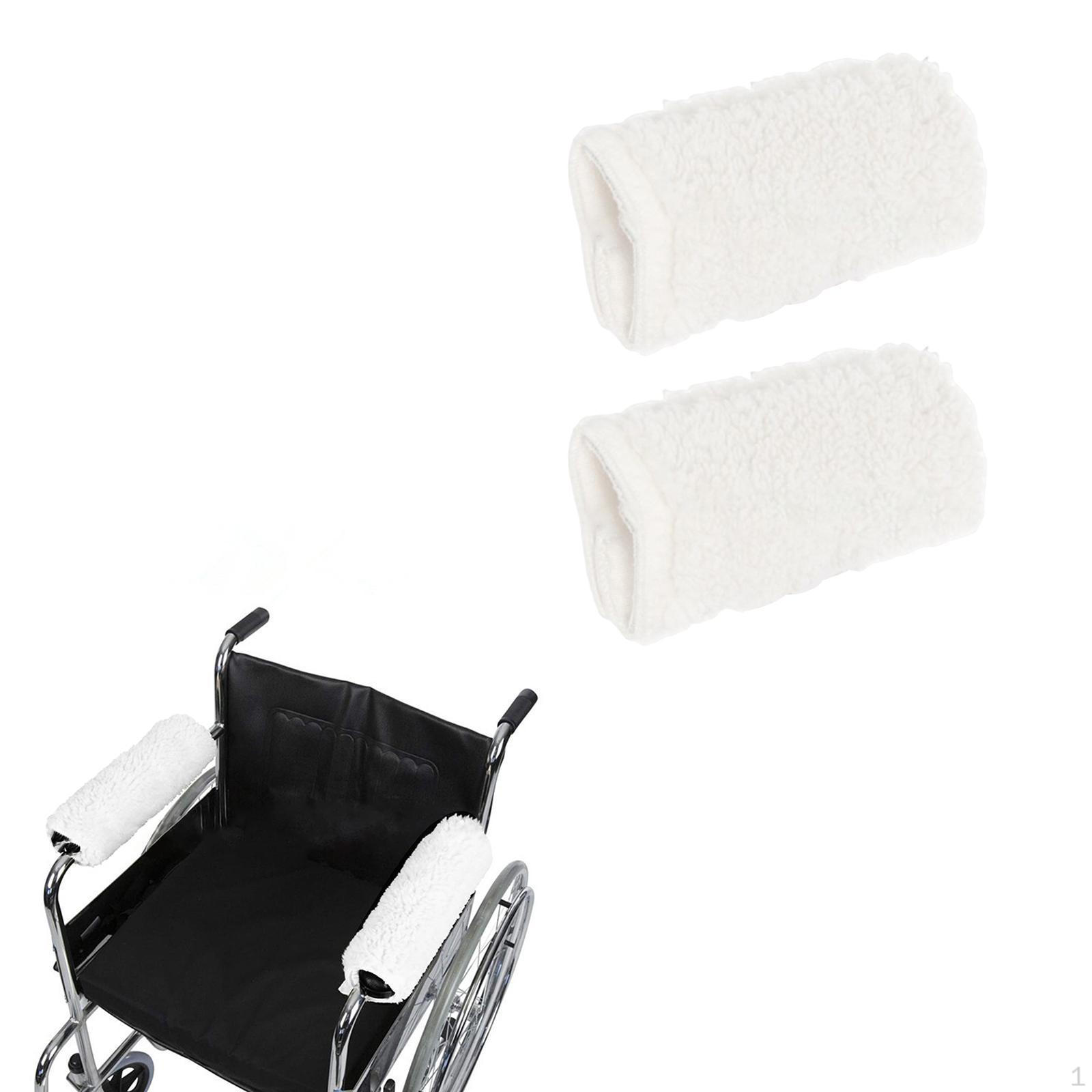 

2 шт. подлокотника стула накладки моющиеся пара универсальная подушка для взрослых White