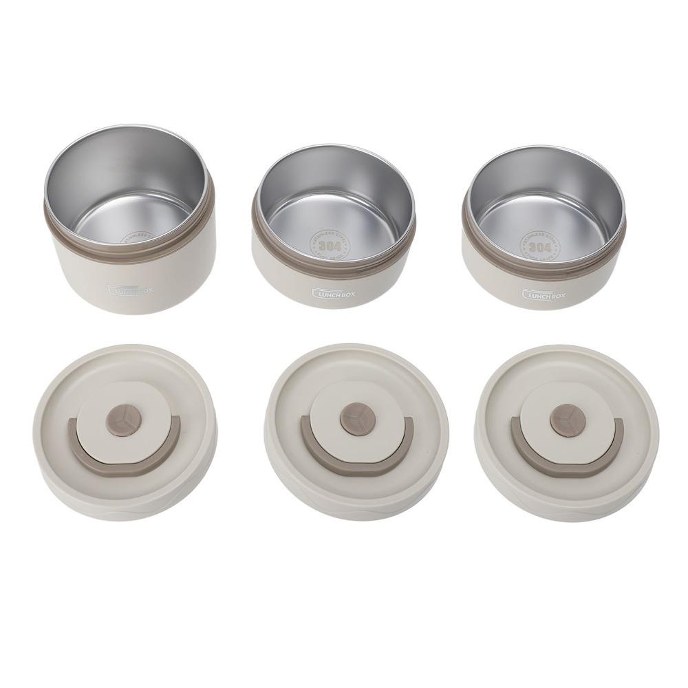 2PCS/3PCS/4PCS With Insulated Bag Insulated Lunch Container Stackable Food Container  Outdoor Dining