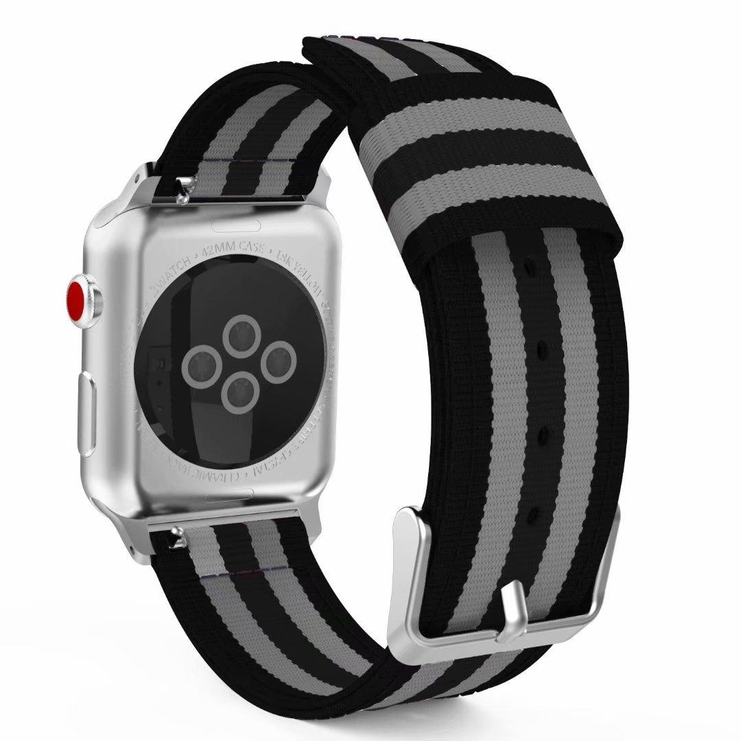 

Нейлоновий ремінець для браслета Apple Watch Ultra 49 мм 45 мм 44 мм 46 мм 42 мм 41 мм 40 38 мм браслет ремінець iWatch Series 10 9 8 7 6 5 4 SE series 123 42mm