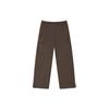 Fila Solid Color Multi-Pocket Straight Leg Woven Casual Pants Women Pants Dark-Brown F11W349802F-BN