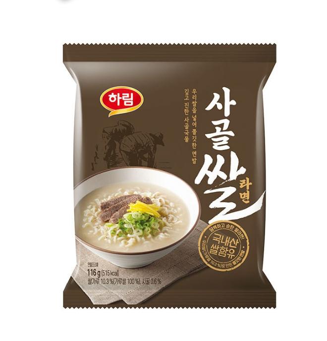 Harim Beef Bone Rice Ramen 116g X 4 Packs