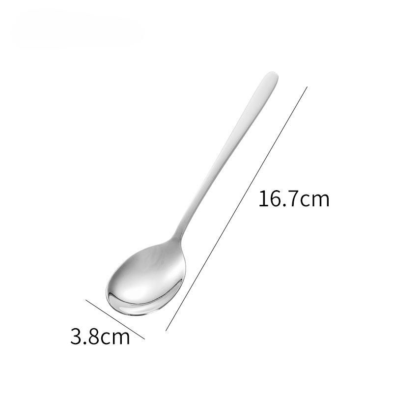 304 Stainless Steel Spoon Long-handled Household Spoon Dining Spoon Stirring Spoon