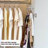 1 Stück Langlebiger Rattan-Geflecht Schalaufhänger Faltbarer Ring Schalhalter Eisen Ausstellungsständer Kleiderschrank Aufbewahrungshalter