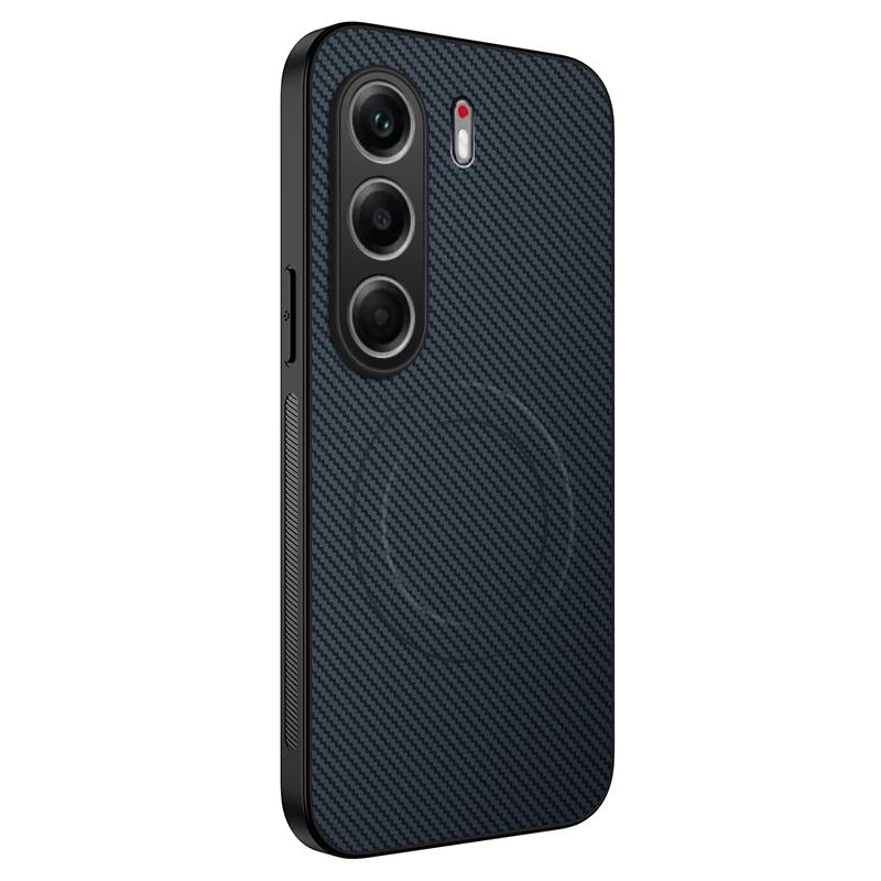 Anti-Drop Carbon Fiber Silicone Soft Phone Case For Tecno Camon 40 Premier Pro 4G 5G Magnetic Wireless Charging Back Cover Cases