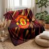 Manchester United Theme Blanket Soft Flannel Blanket Plush Throw Blanket Cozy Sofa Bed Blanket for Home Decor